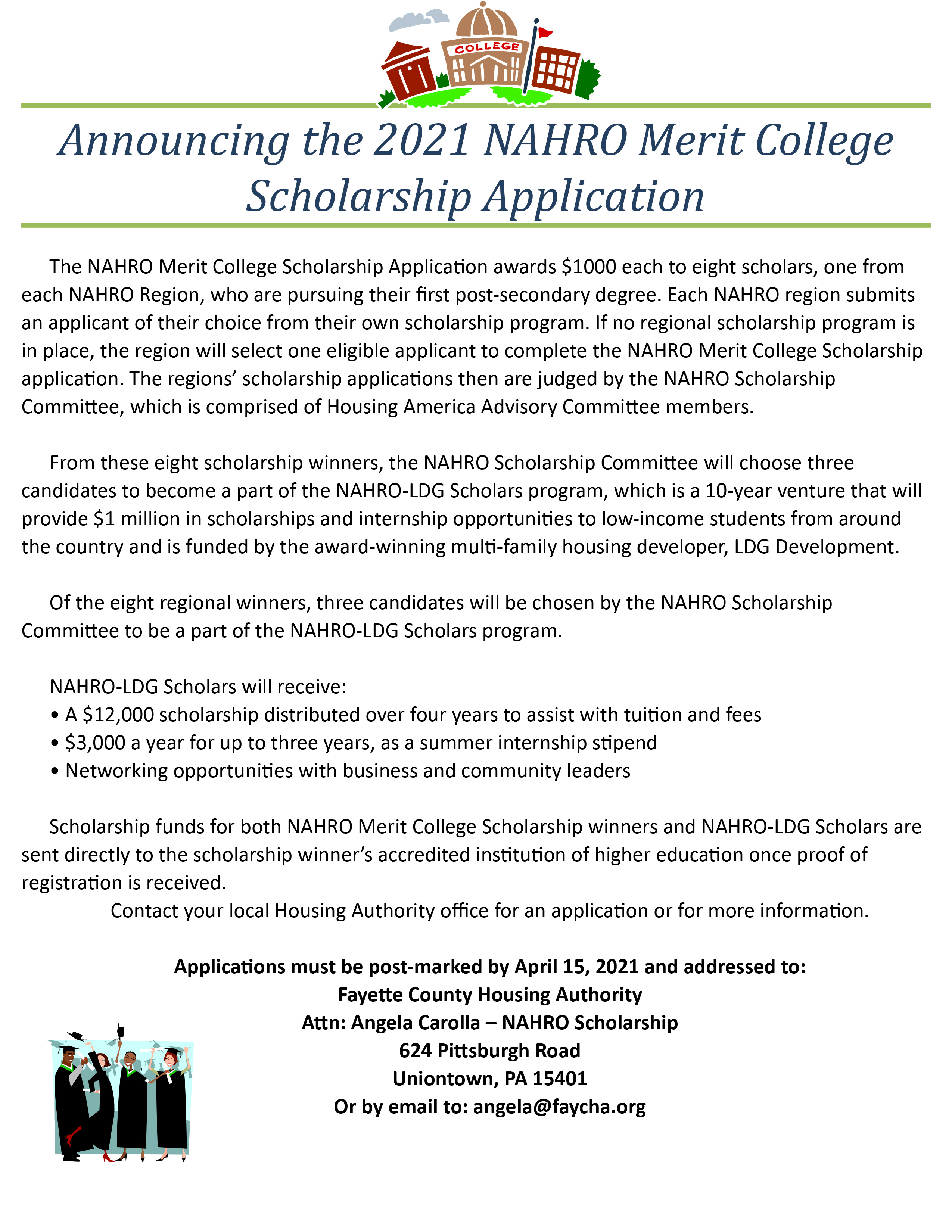 Scholarships Fayette County Housing Authority